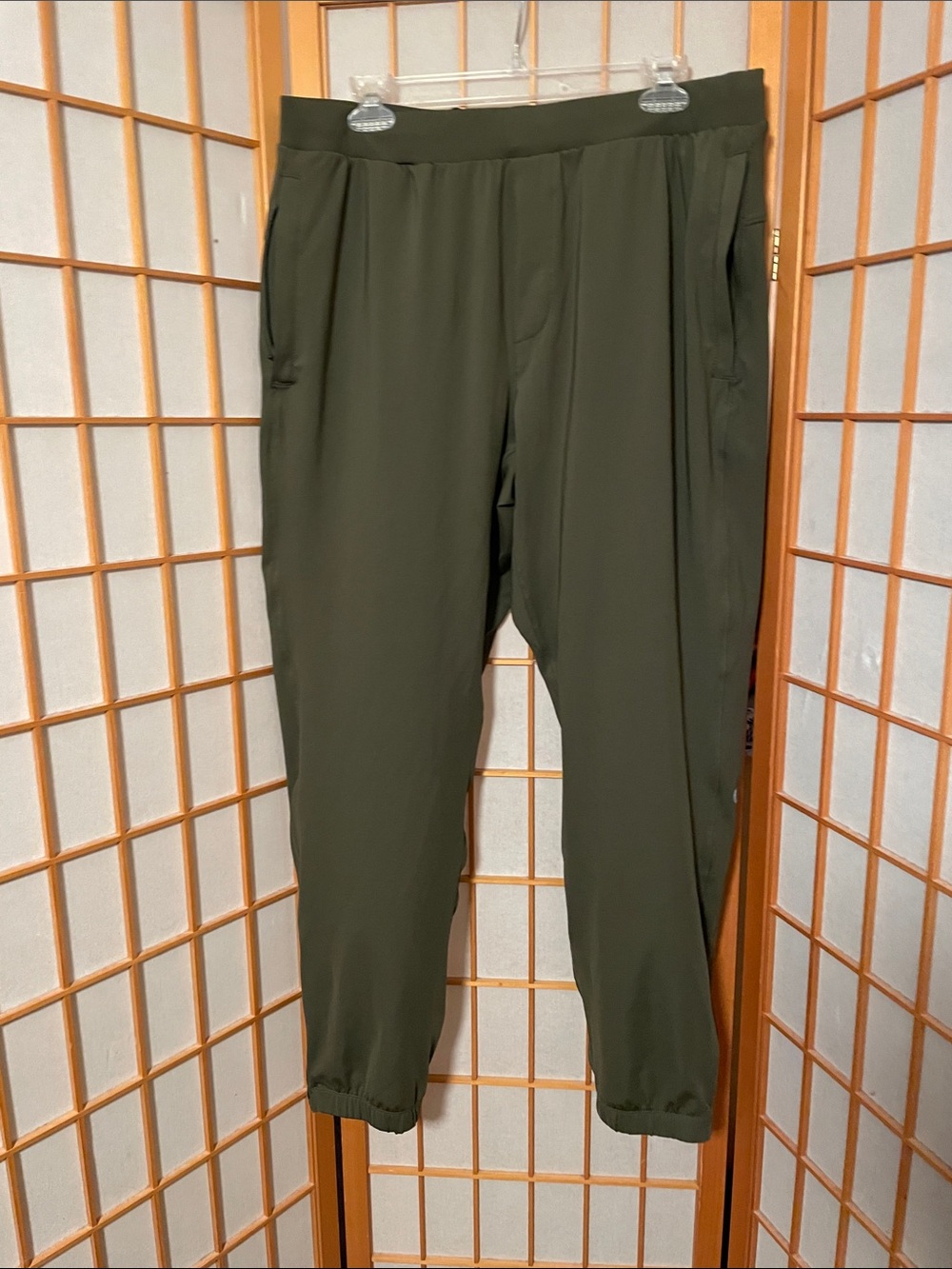 MONDETTA outdoor project Men’s Size L Olive Green Drawstring Pull Up Joggers